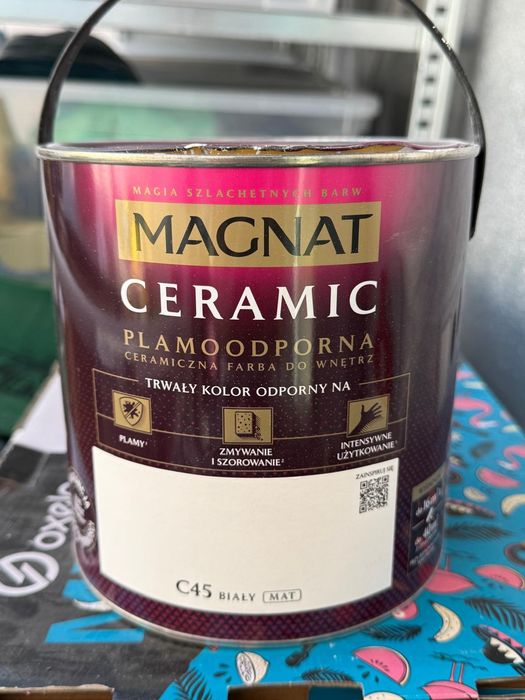 Farba biała ceramiczna i lateksowa Para i inne