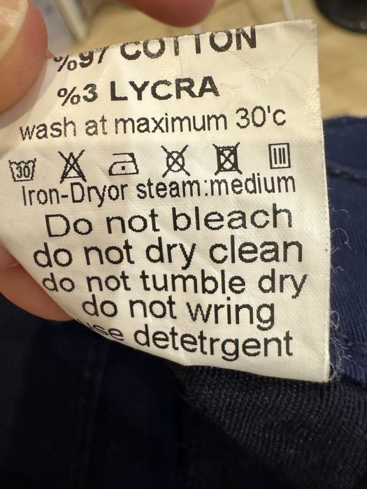 Брюки котонові темно сині для хлопчика зріст 170