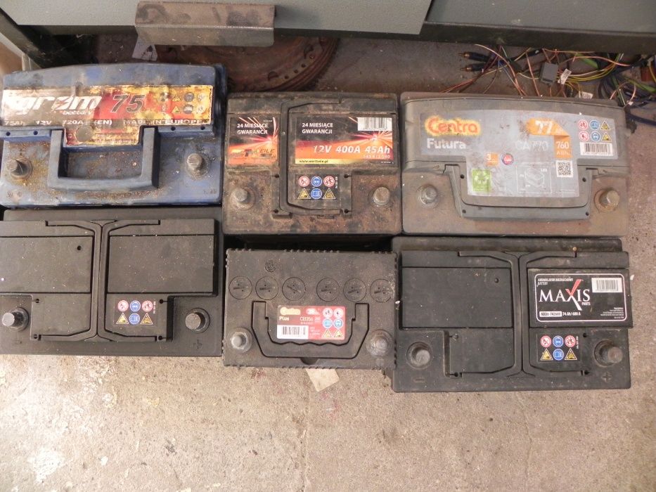 Akumulator różne pojemności 44-75 Ah