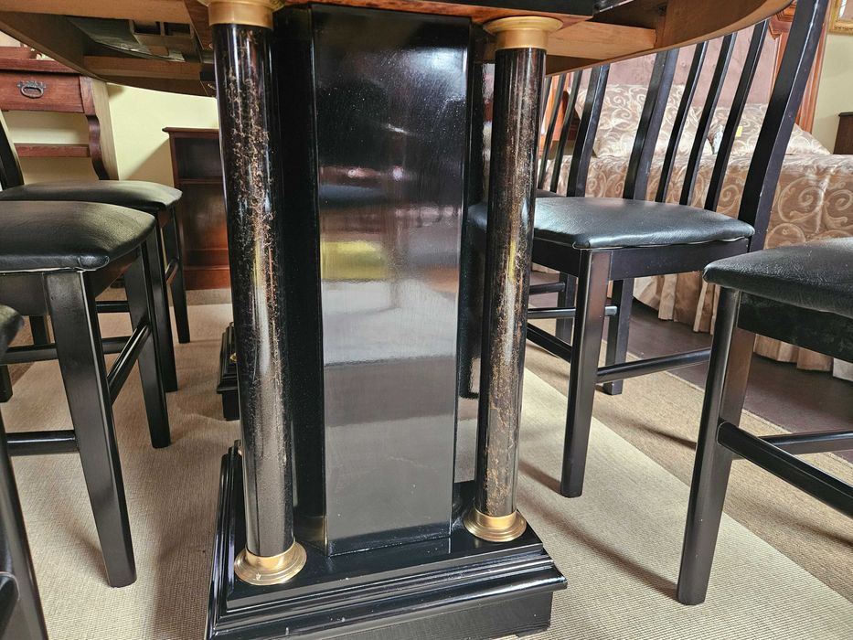 Mesa de extensível de cor preta - óptimo estado geral -