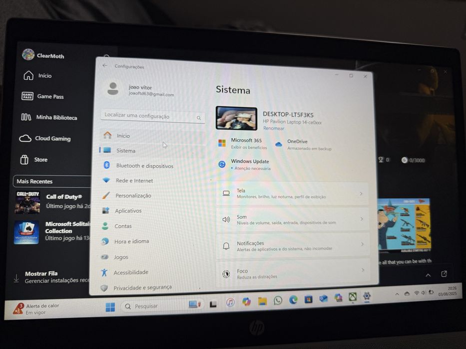 Notebook HP  Pavilion