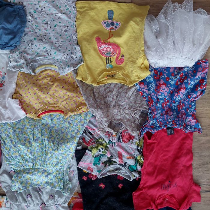 Mega paka ubrań dla dziewczynki różne marki 6-9m 68-74cm