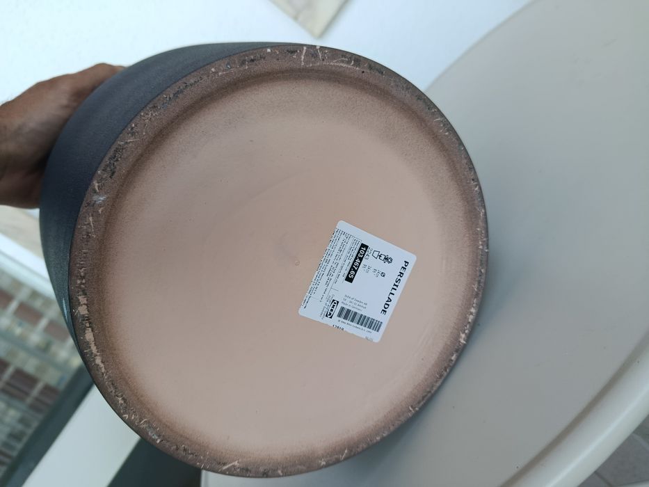 Vaso IKEA 24 cm  cinzento