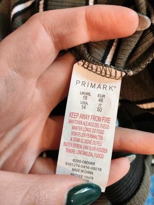 Spódnica dopasowana ołówkowa w paski