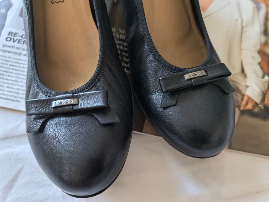 Baleriny Damskie Skórzane Lasocki r. 41