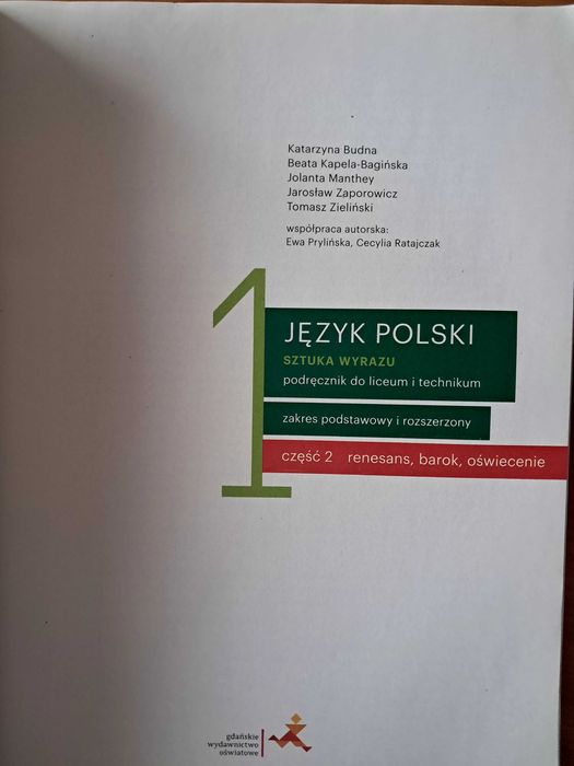 Podręcznik do Języka Polskiego 1