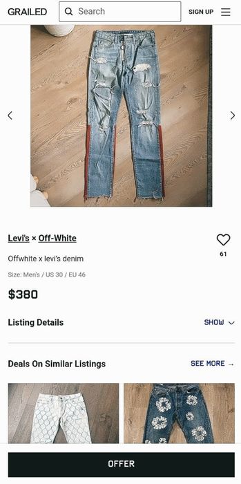 Jeans "Levi's × Off-White"