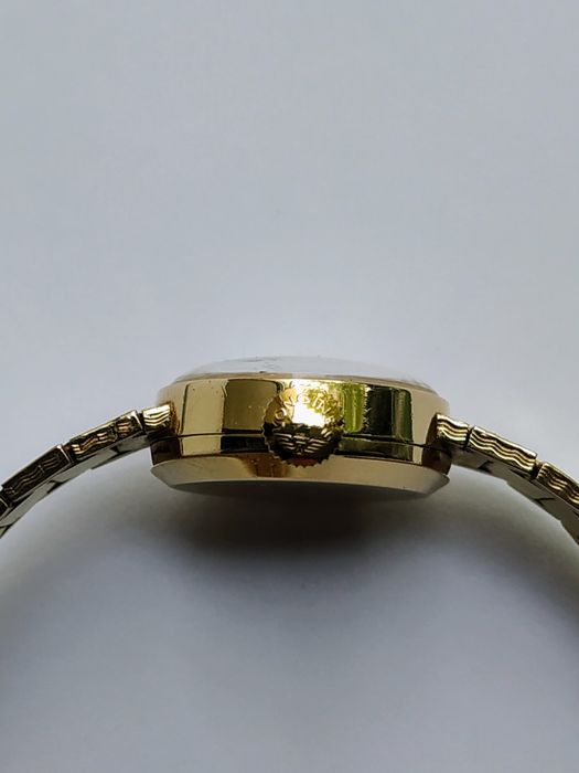 Oryginalny złoty szwajcarski zegarek Longines