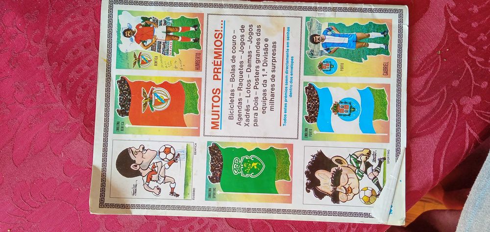 Cardeneta de Cromos Vazia Idolos de Portugal 80/81-8E-Postais1EDesde1E