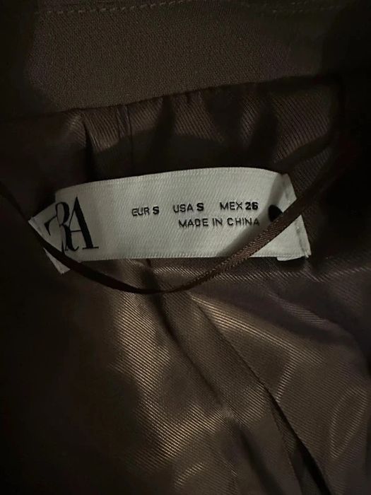 Brązowa marynarka ZARA