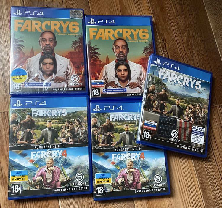 Sony PS4: Stalker 2, Stalker Trilogy, Один из Нас, FarCry, Doom, CoD.
