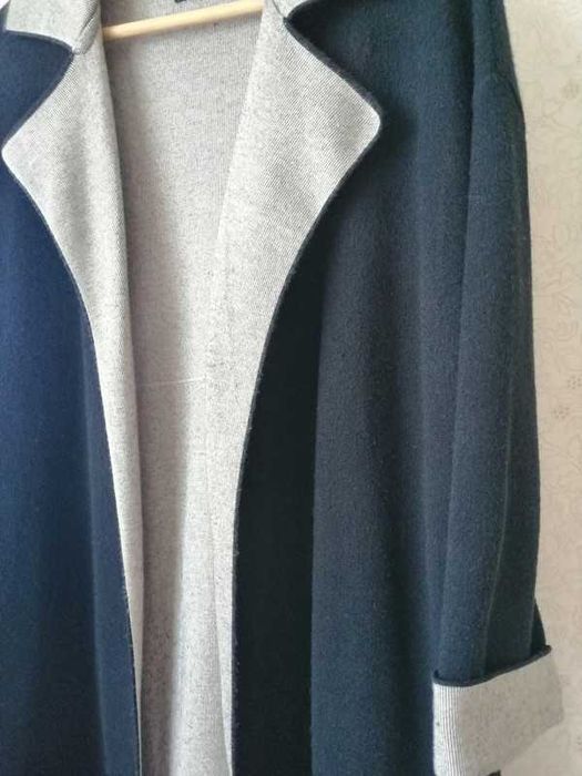 Czarny długi płaszcz /kardigan ZARA 42r