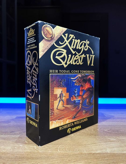 King's Quest VI 6 (PC PL 1993) BIG BOX polskie premierowe wydanie IPS