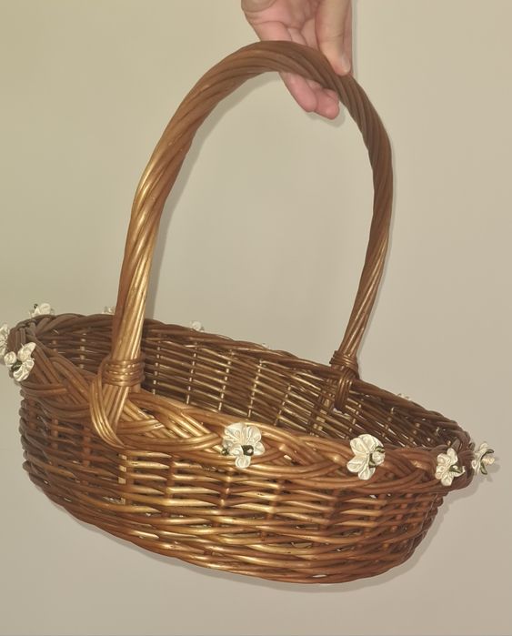 Cesta de verga para casamento ou baptizado 39 cm o