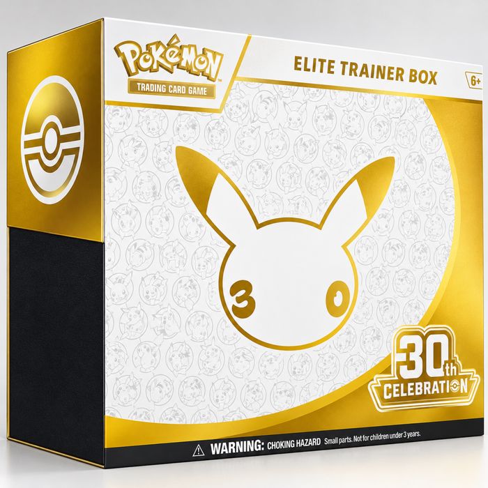 Caixa celebração 30 anos Pokemon