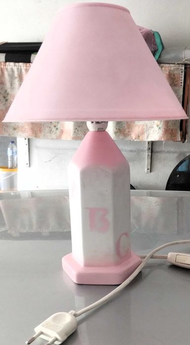 Candeeiro Antigo Quarto Secretário Menina Infantil