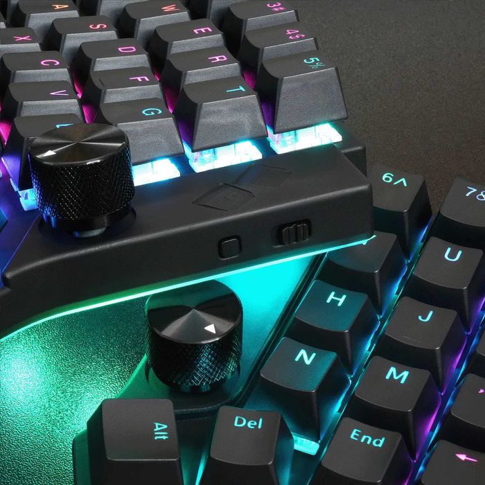 Bluetooth бездротова спліт клавіатура Harper з підсвіткою і крутилками