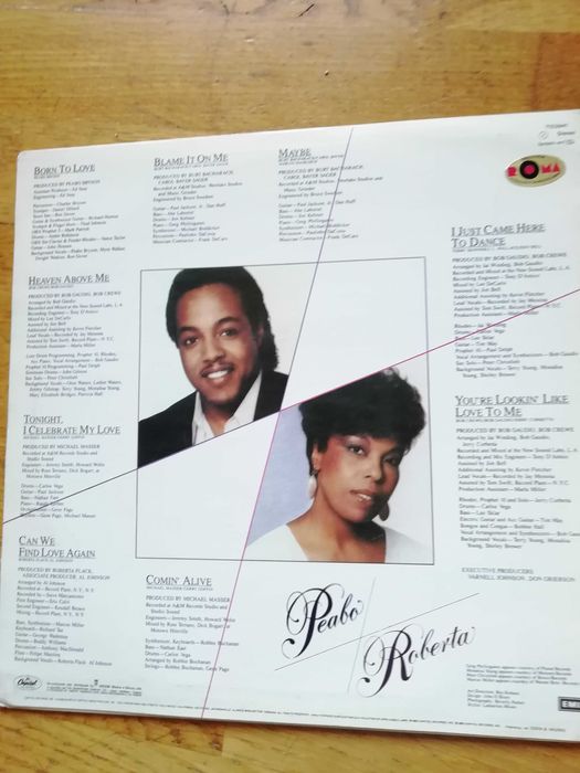 Disco vinil Peabo Bryson Roberta flack