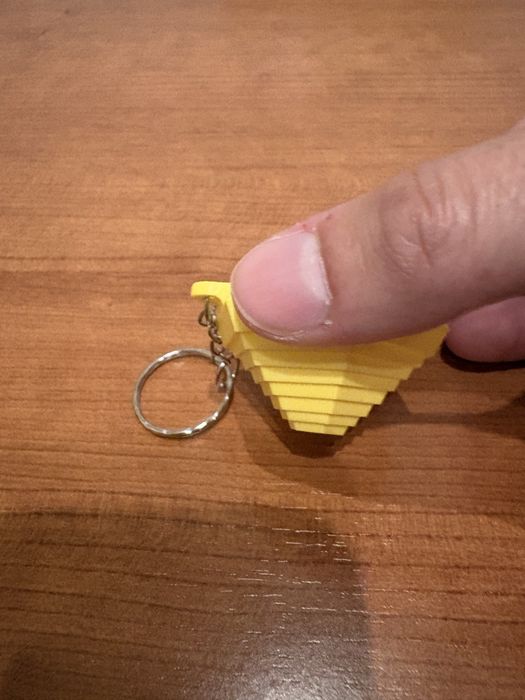 Porta chaves amarelo