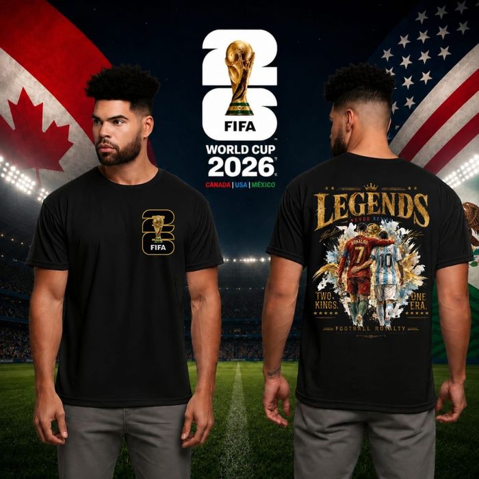 Camisola lendas Ronaldo + Messi