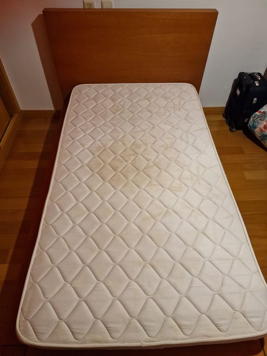 Cama solteiro+colchão ortopédico