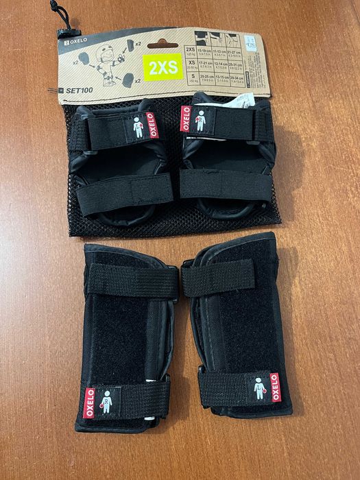 Proteções para Patins/Skate/Trotinete Criança 100 Preto (2XS)