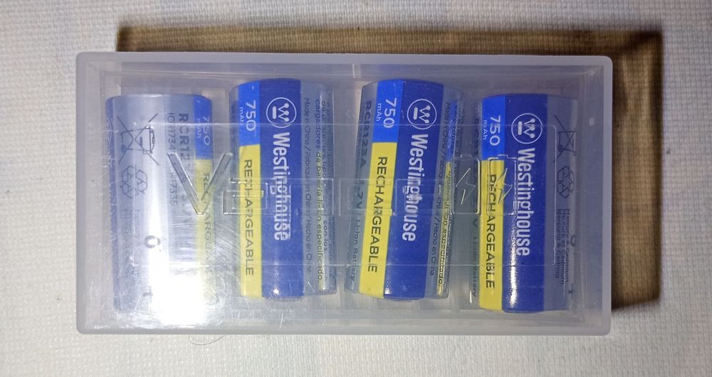 АКБ Li-ion 16340 RCR123A ICR17545 ICR17335 Westinghouse