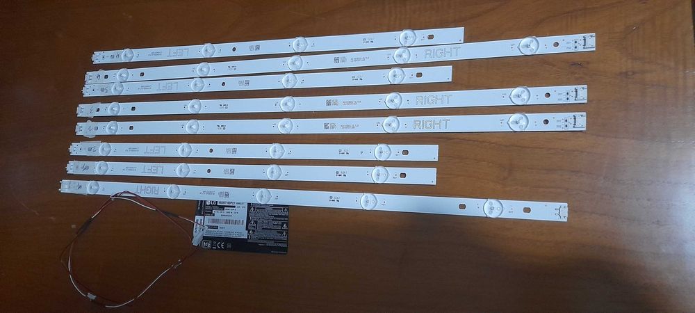 4 tiras led tv lg 49um7100plb /