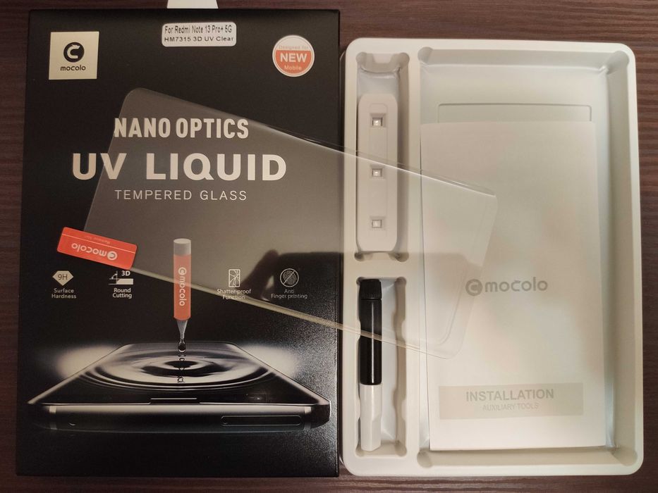 Защитное стекло Mocolo  Redmi Note 13 14 15 Pro+ Plus  3D UV УФ