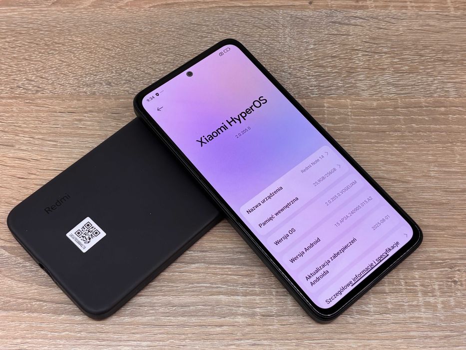 Smartfon Xiaomi Redmi Note 14 - 8/256gb zadbany + etui