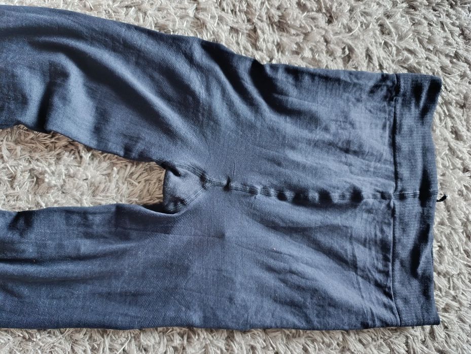 Ciemnoniebieskie grube rajstopy nylonowe, pasujące na rozmiary L, XL