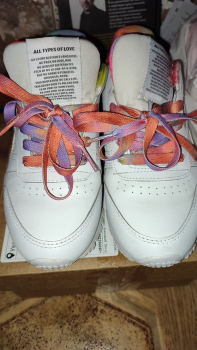 Кроссовки Reebok classic Leather.Белые.Новые.