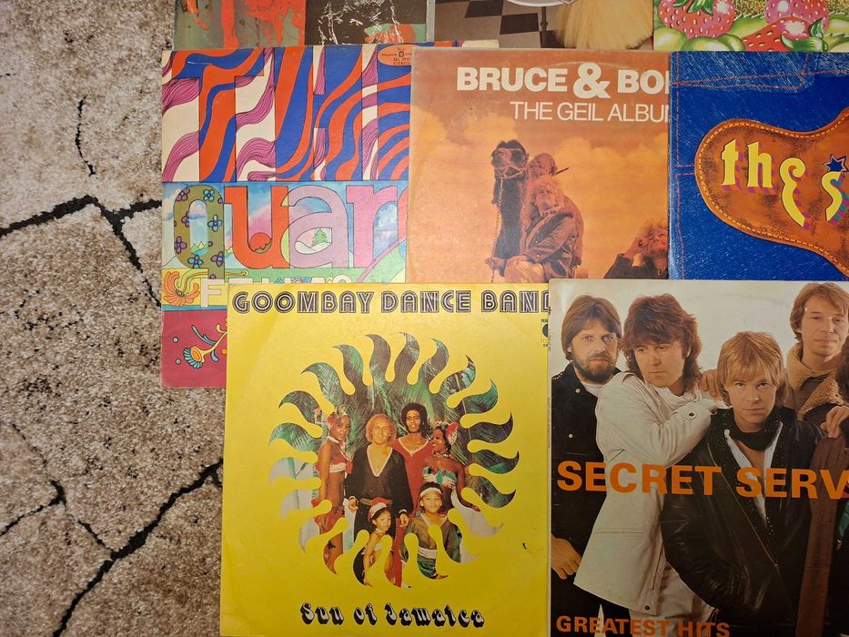 płyty winylowe pop rock zespoły zestaw 12 sztuk