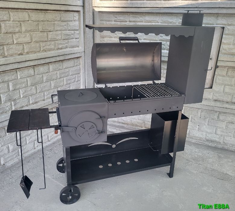 5мм • ПОСИЛЕННЯ • ГАРАНТІЯ •Мангал Піч Коптильня  Смокер/Гриль/Барбекю