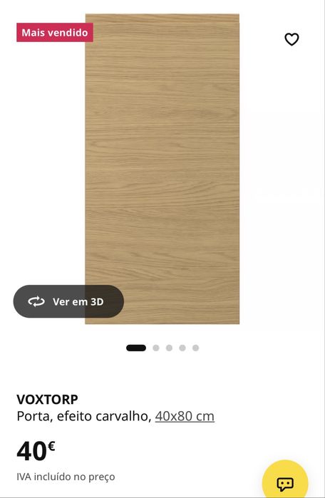 Porta de cozinha Modelo VOXTORP IKEA 40x80