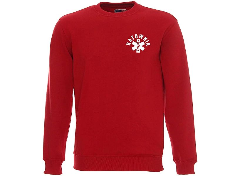 Bluza ratownicza FUNKCYJNA męska czerwona (M)