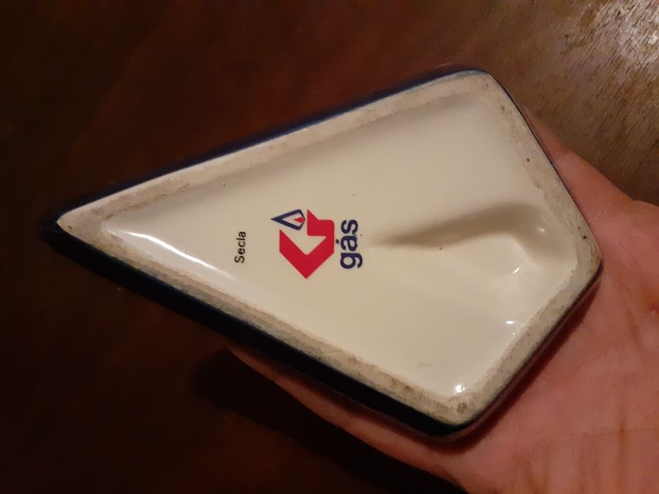 Gazcidla cinzeiro antigo Secla em cerâmica