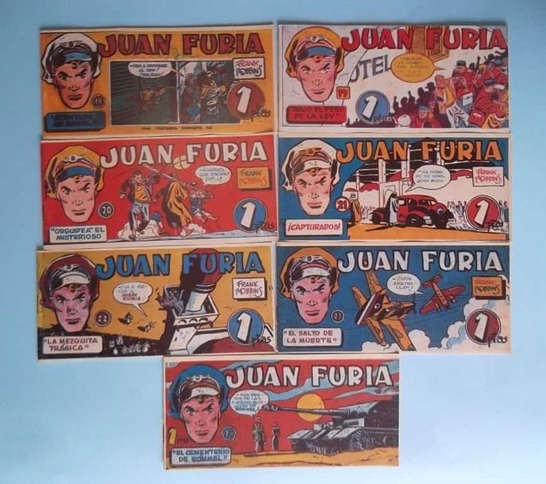JUAN FURIA (Johnny Hazard) - Frank ROBBINS - Completo 24 livros (1951)
