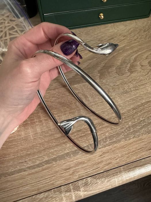 Браслет колье, чокер, срібний на плече, серебро срібло