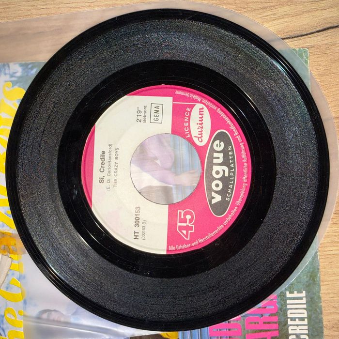 The Crazy Boys - Addio Margaretha / Si, Credile — Winyl Single Play 7" — 1966