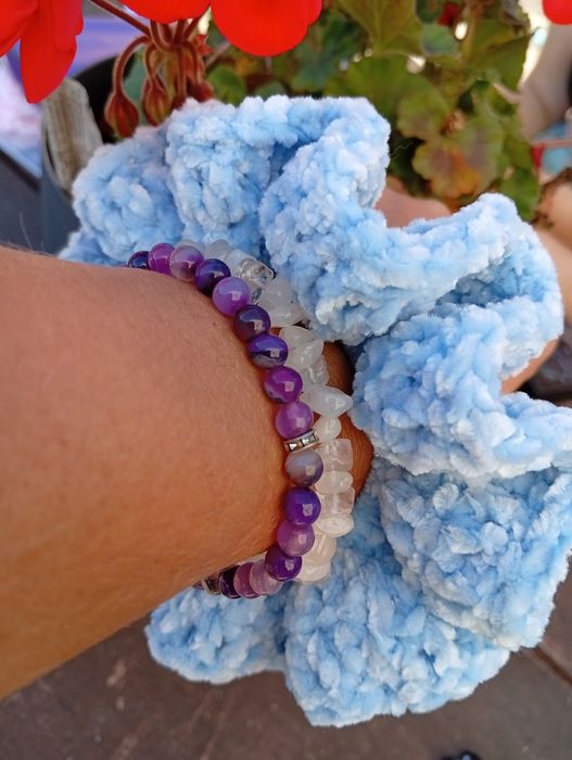 Scrunchie na szydelku