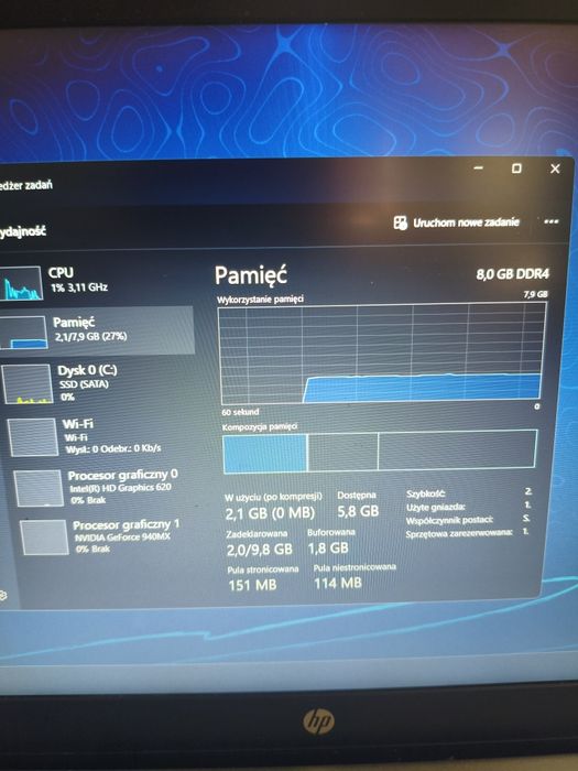Laptop HP pavilion 15-cc501nw
