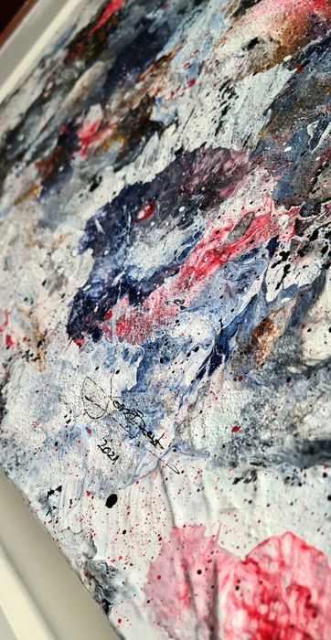 Pintura Abstrata Original – José Barbosa (Porto) – 55x80 cm