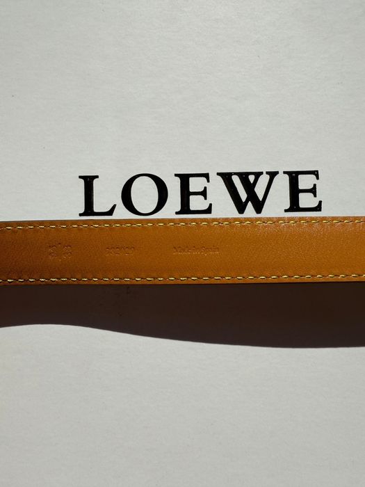 Pasek skórzany LOEWE czarny nowy
