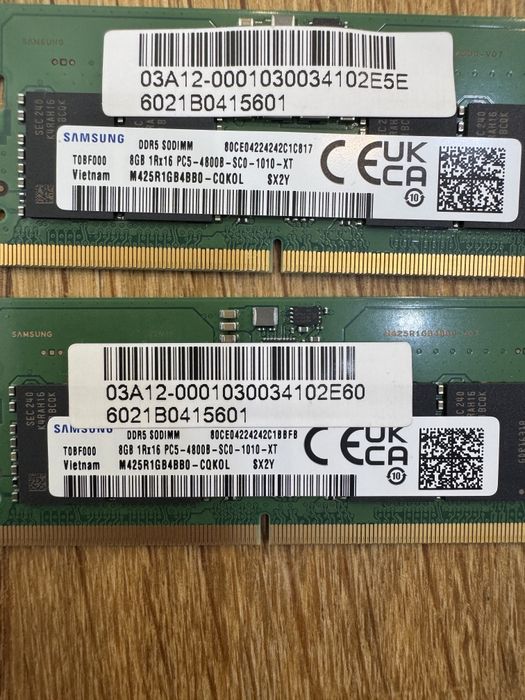 DDR5-8GB×2（16GB） SAMSUNG ddr5 8gb samsung - Купить электронику - Цены на OLX.ua
