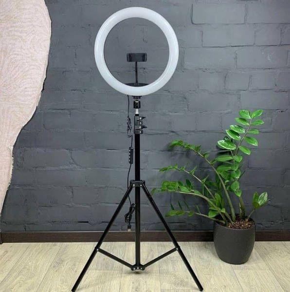 Кільцева лампа, 30см Ring Fill Light, штатив 2.1 м.