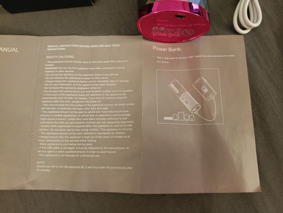 Modelador Portátil para encaracolar cabelo + PowerBank