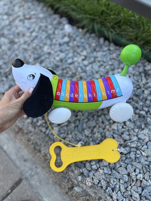 Іграшка музична собачка англійські літери Leapfrog Fisherprice каталка