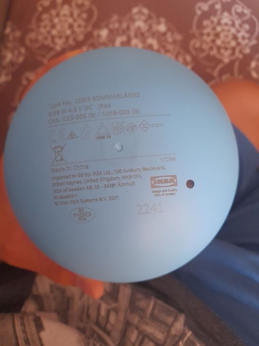 Lampka IKEA sommarlanke