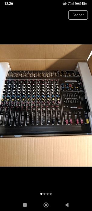 Mesa de som com efeitos  MASTER AUDIO PROFESSIONAL MIXER MM 140 FX